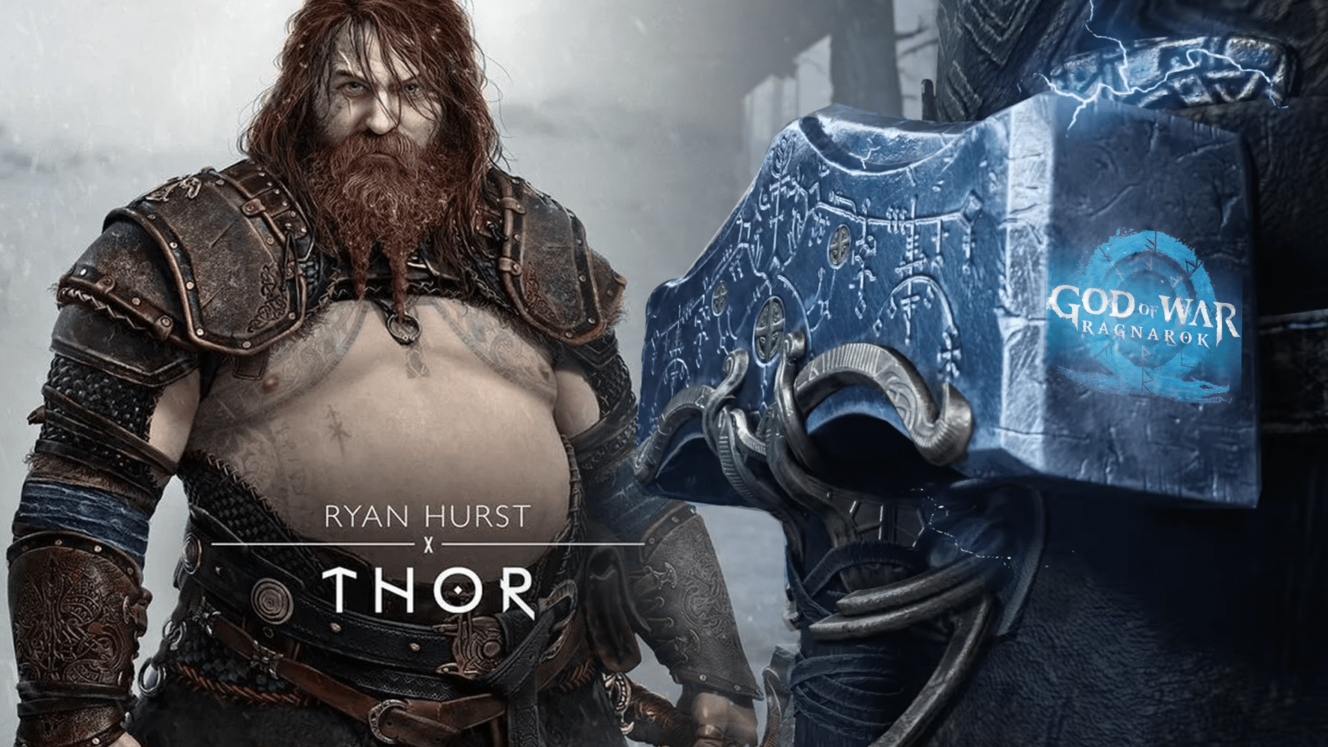 Thor in God of War Ragnarok Wallpapers