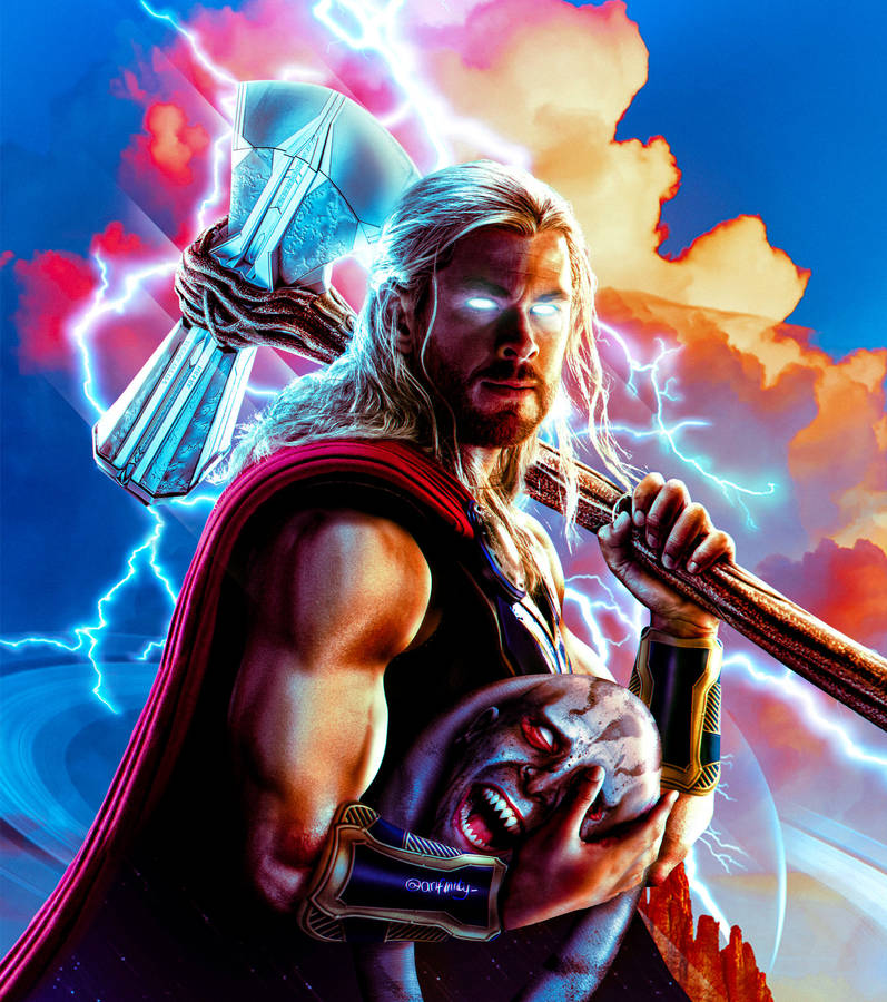 Thor Love And Thunder Minimal Wallpapers