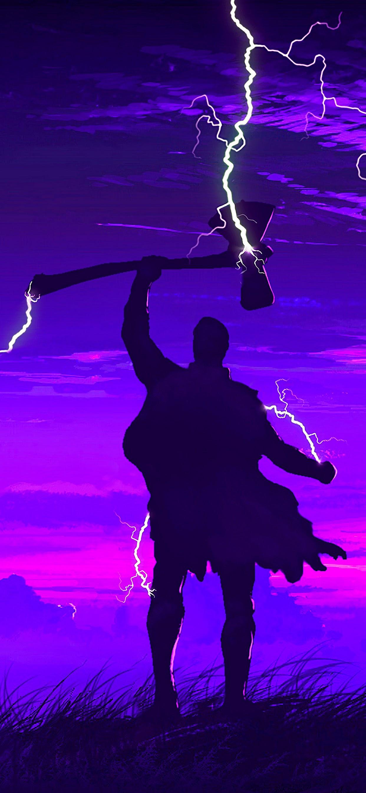 Thor Minimal 4K 2021 Art Wallpapers