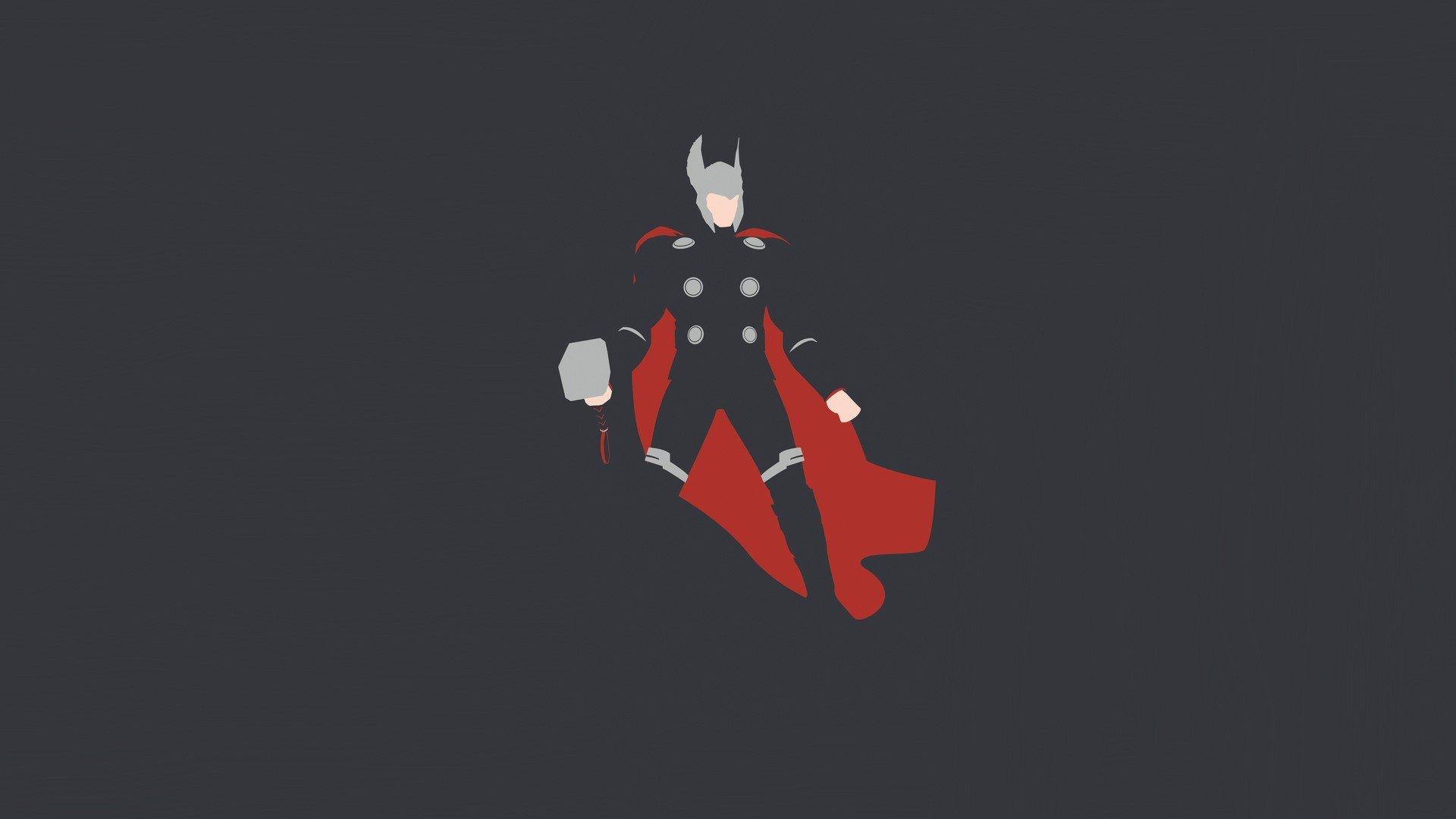 Thor Minimal 4K 2021 Art Wallpapers