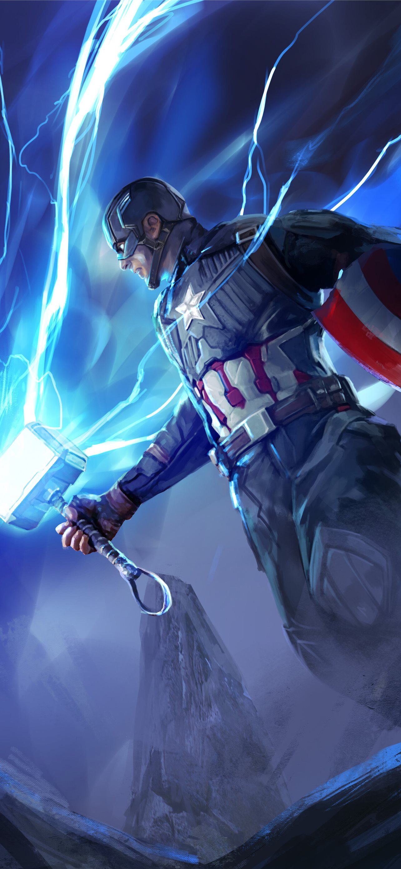 Thor With Stormbreaker And Mjolnir Wallpapers