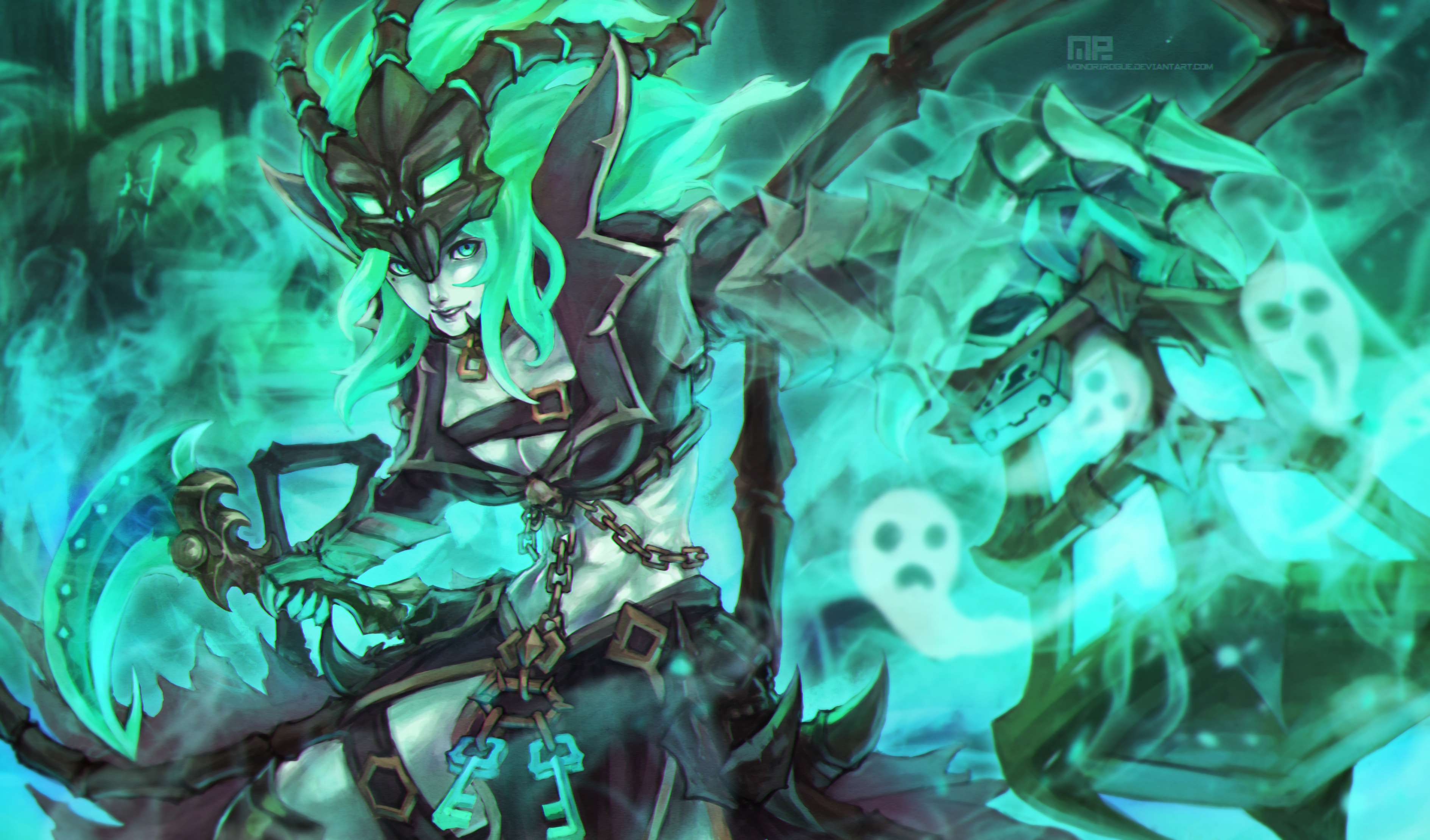 Thresh League Of Legends Digital Wallpapers