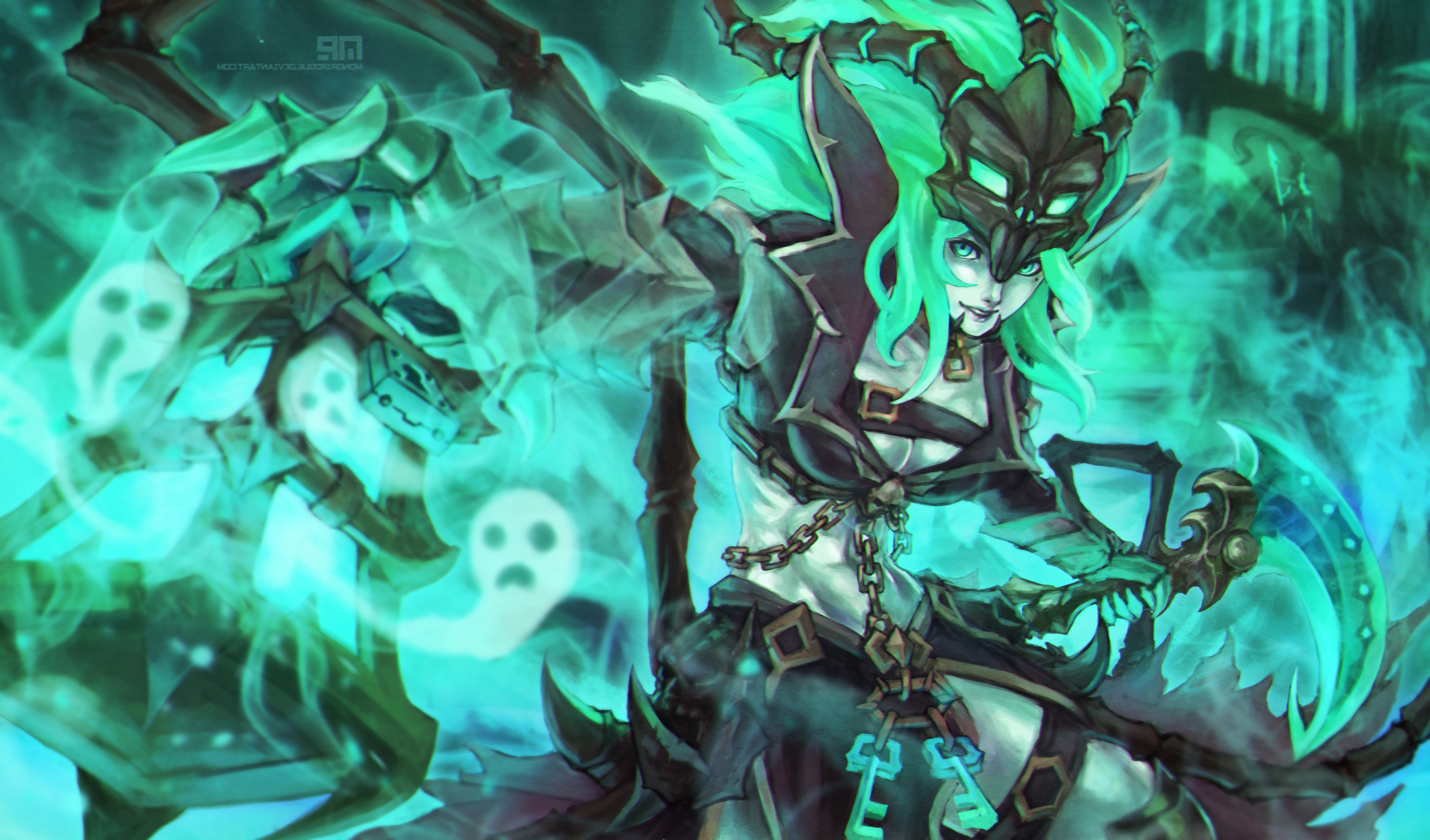 Thresh League Of Legends Digital Wallpapers