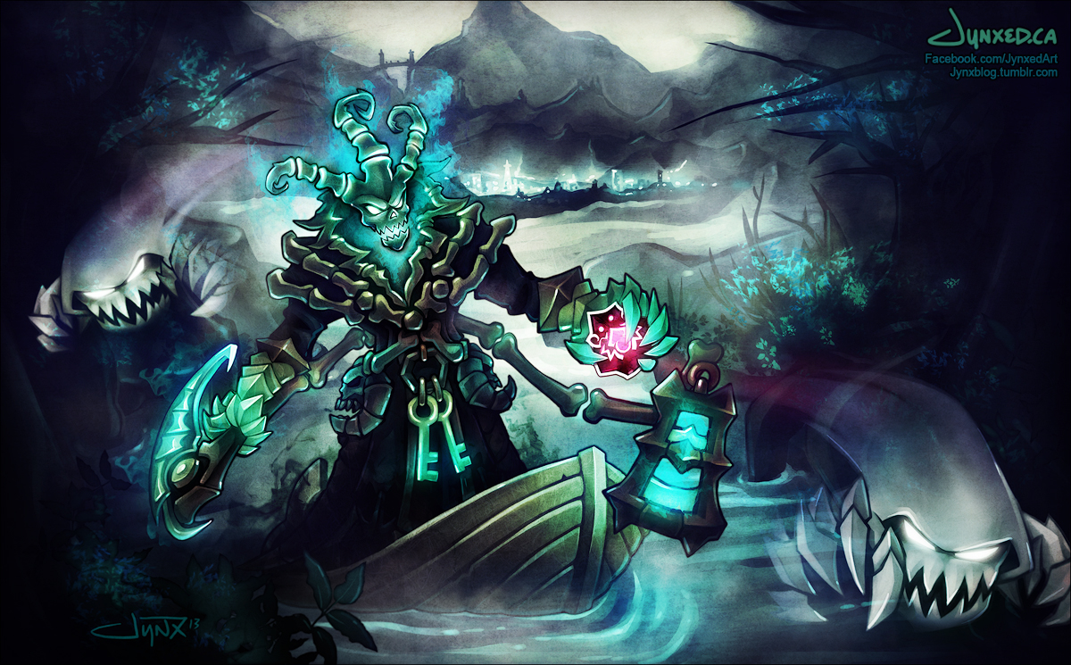 Thresh League Of Legends Digital Wallpapers