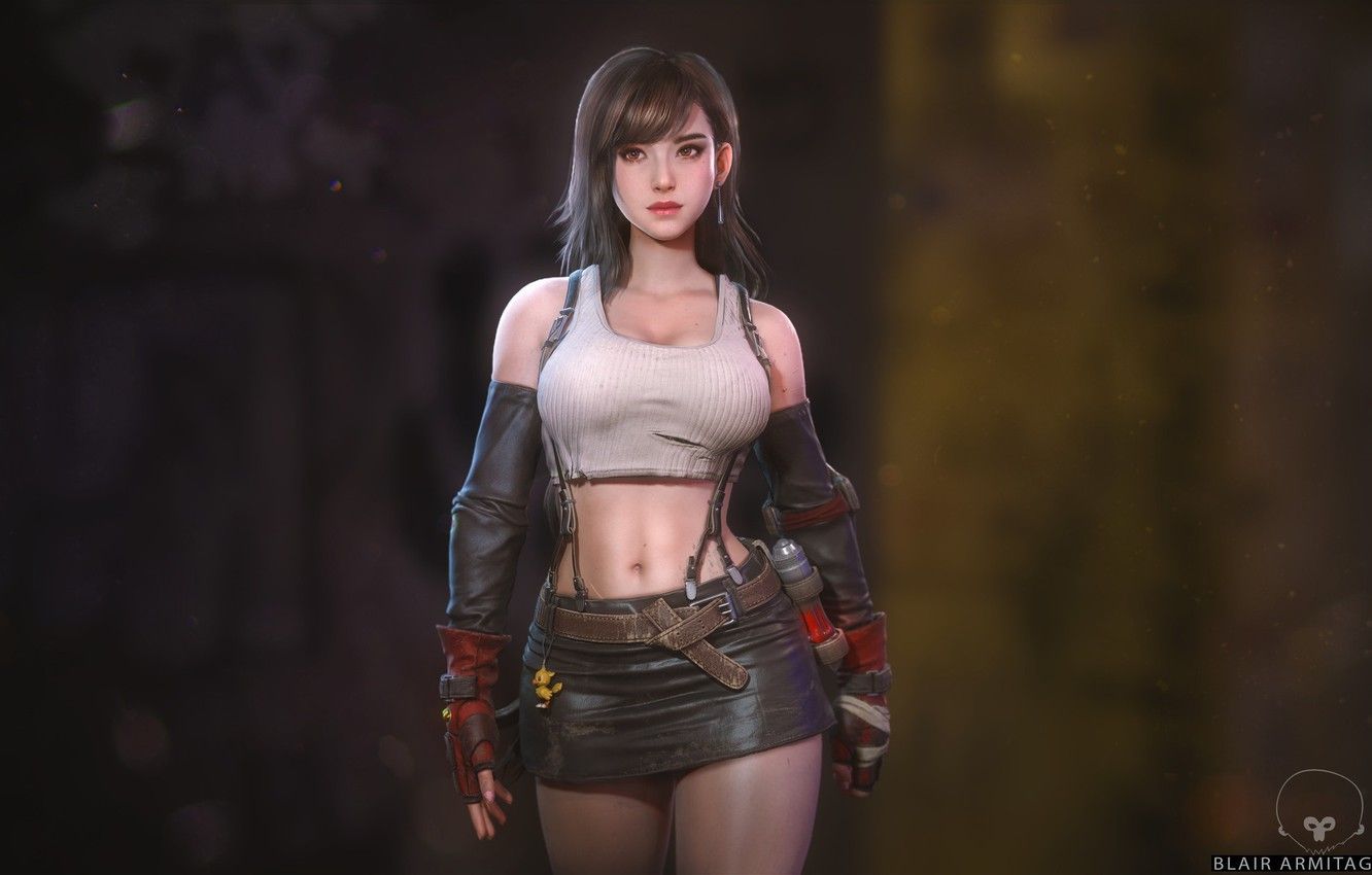 Tifa Final Fantasy VII Remake Digital Wallpapers