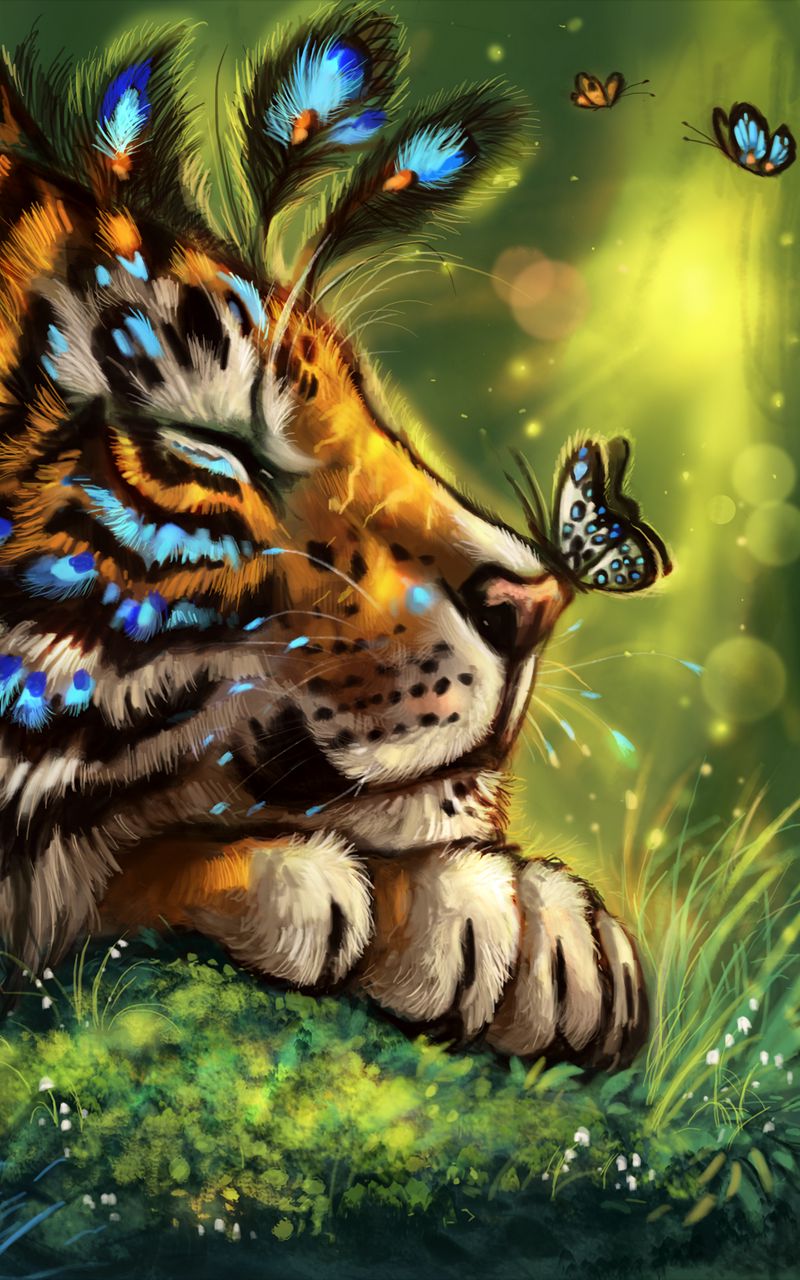 Tiger Galaxy Wallpapers