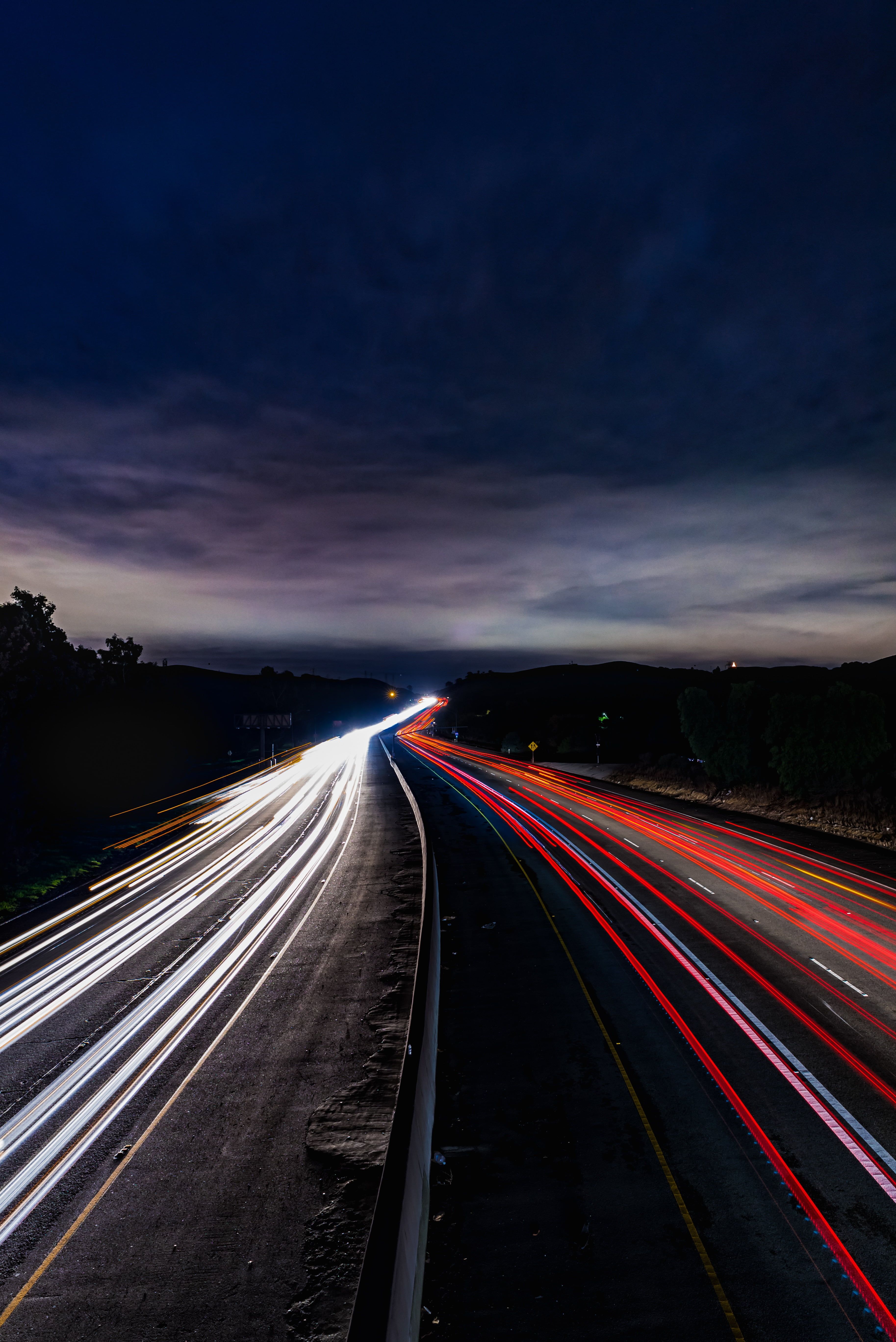 Time-Lapse Mountain Road 4K Photography Wallpapers