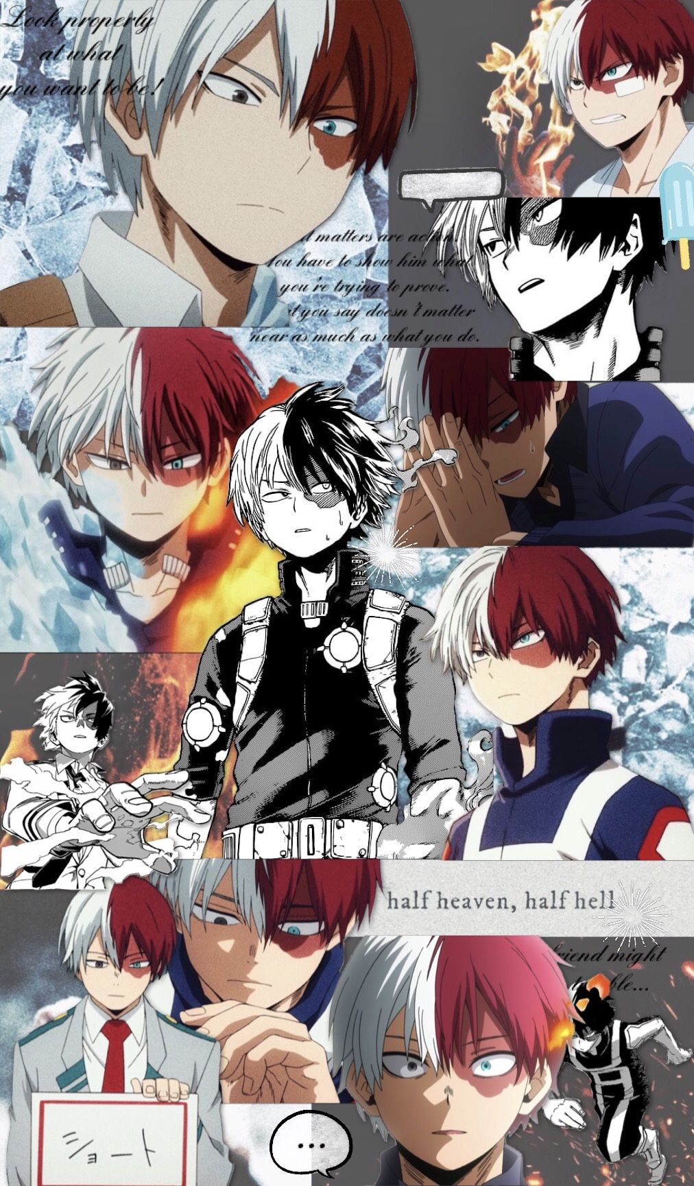 Todoroki Collage Wallpapers