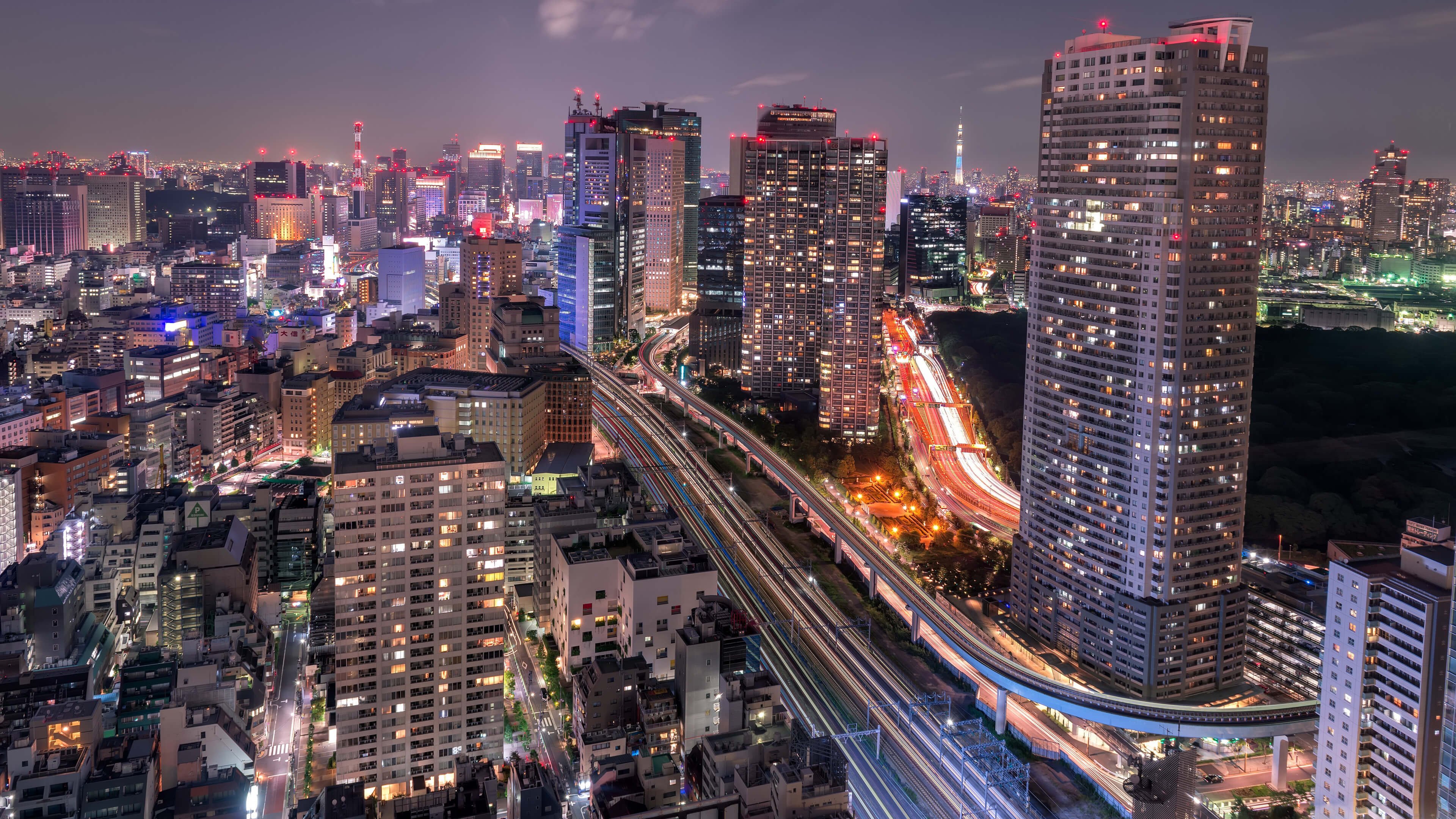 Tokyo Night Skyline Wallpapers