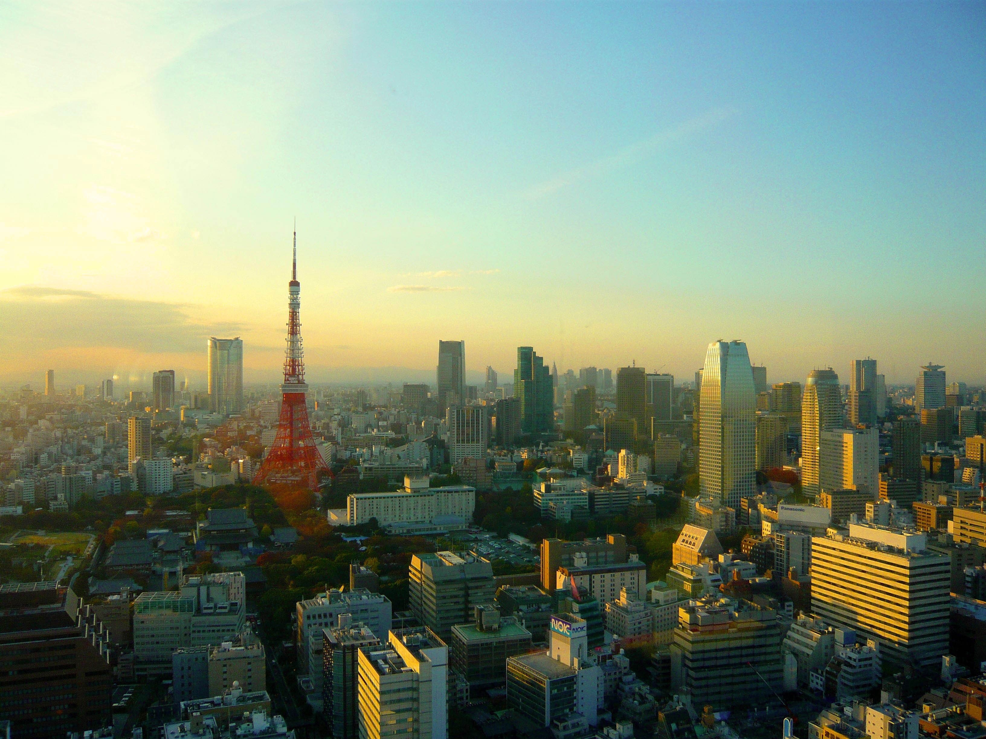 Tokyo Skycrapper Building Sunset Cityscape Wallpapers