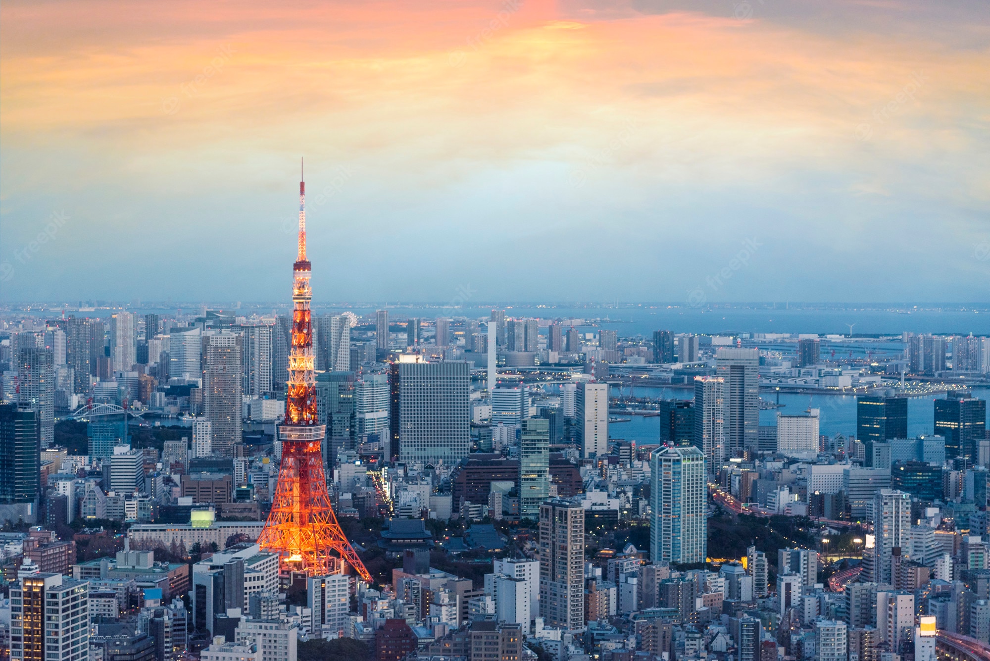 Tokyo Skycrapper Building Sunset Cityscape Wallpapers