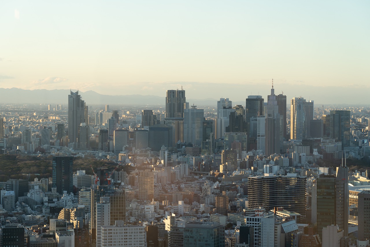 Tokyo Skycrapper Building Sunset Cityscape Wallpapers