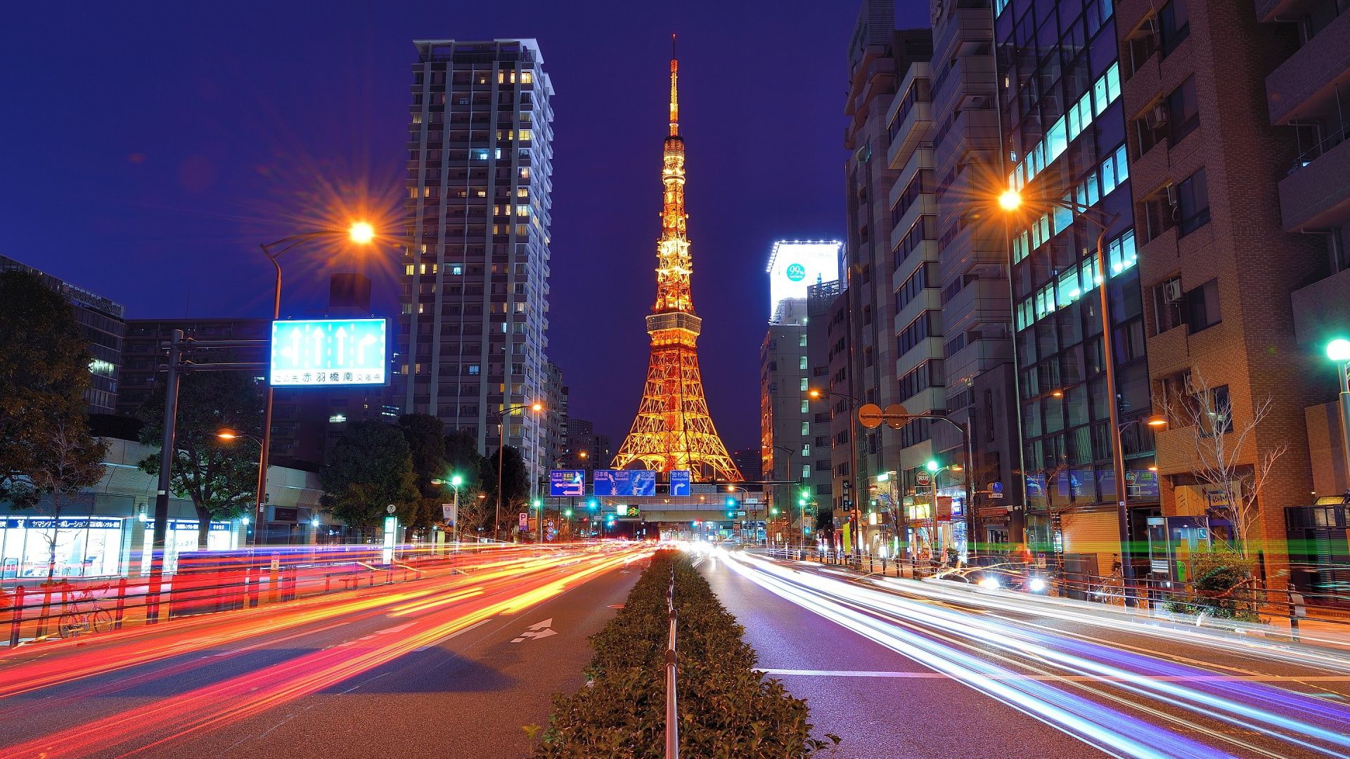 Tokyo Tower At Night Wallpapers