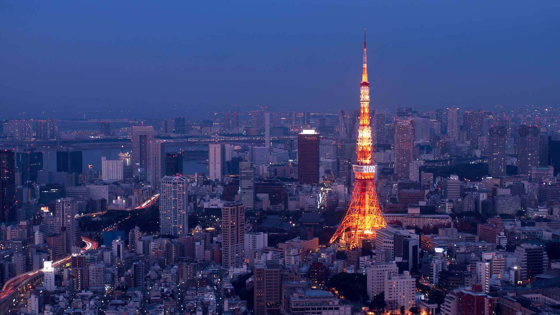 Tokyo Tower At Night Wallpapers