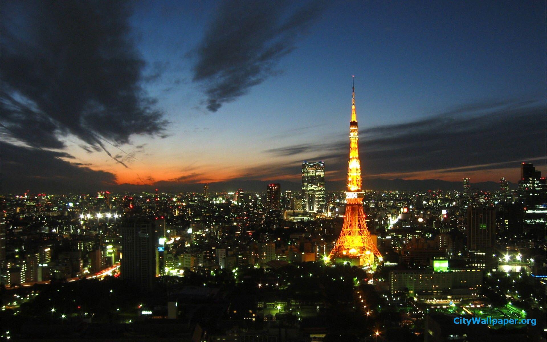 Tokyo Tower At Night Wallpapers