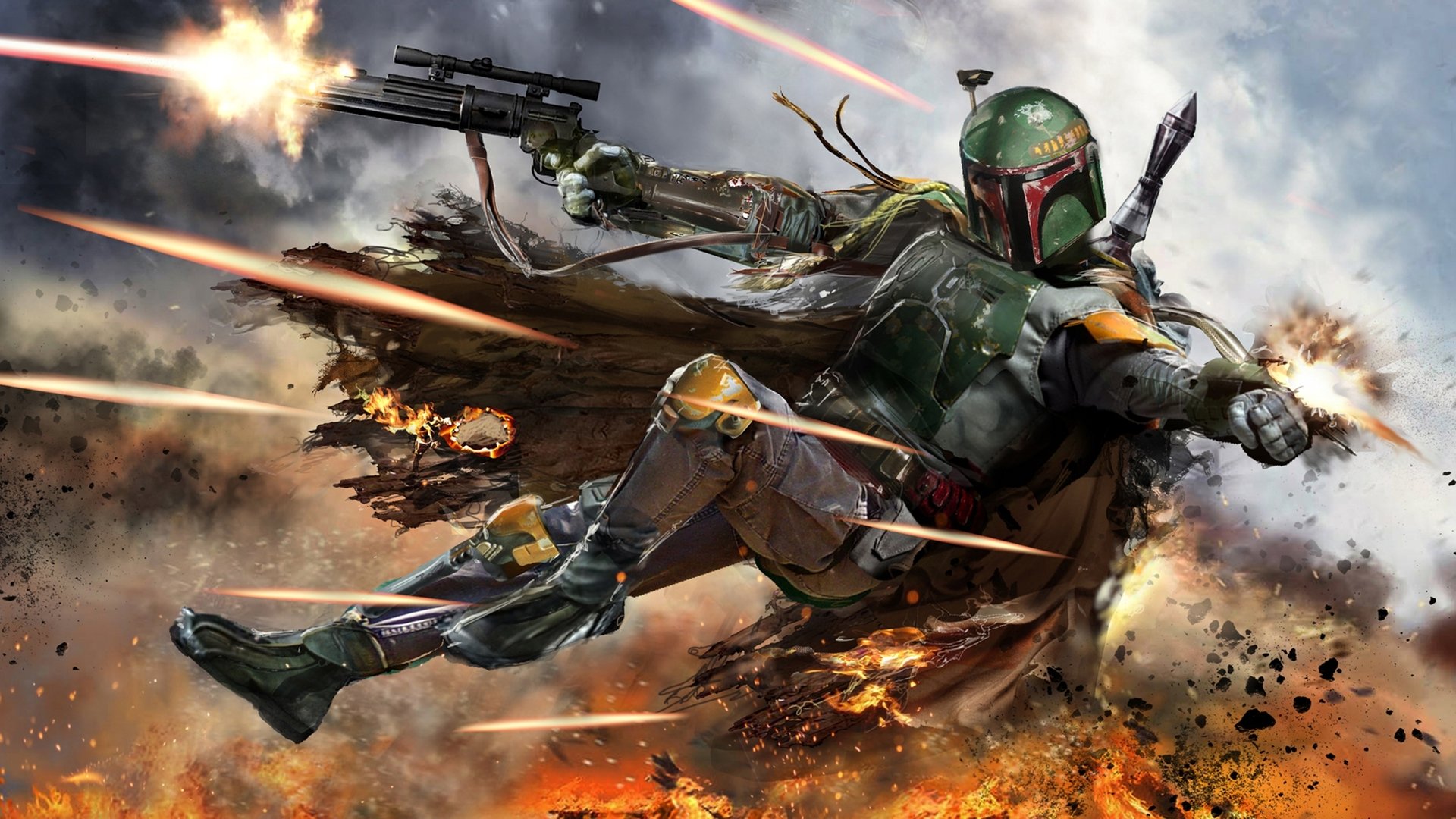 Tom Hardy As Boba Fett Bounty Hunter Wallpapers