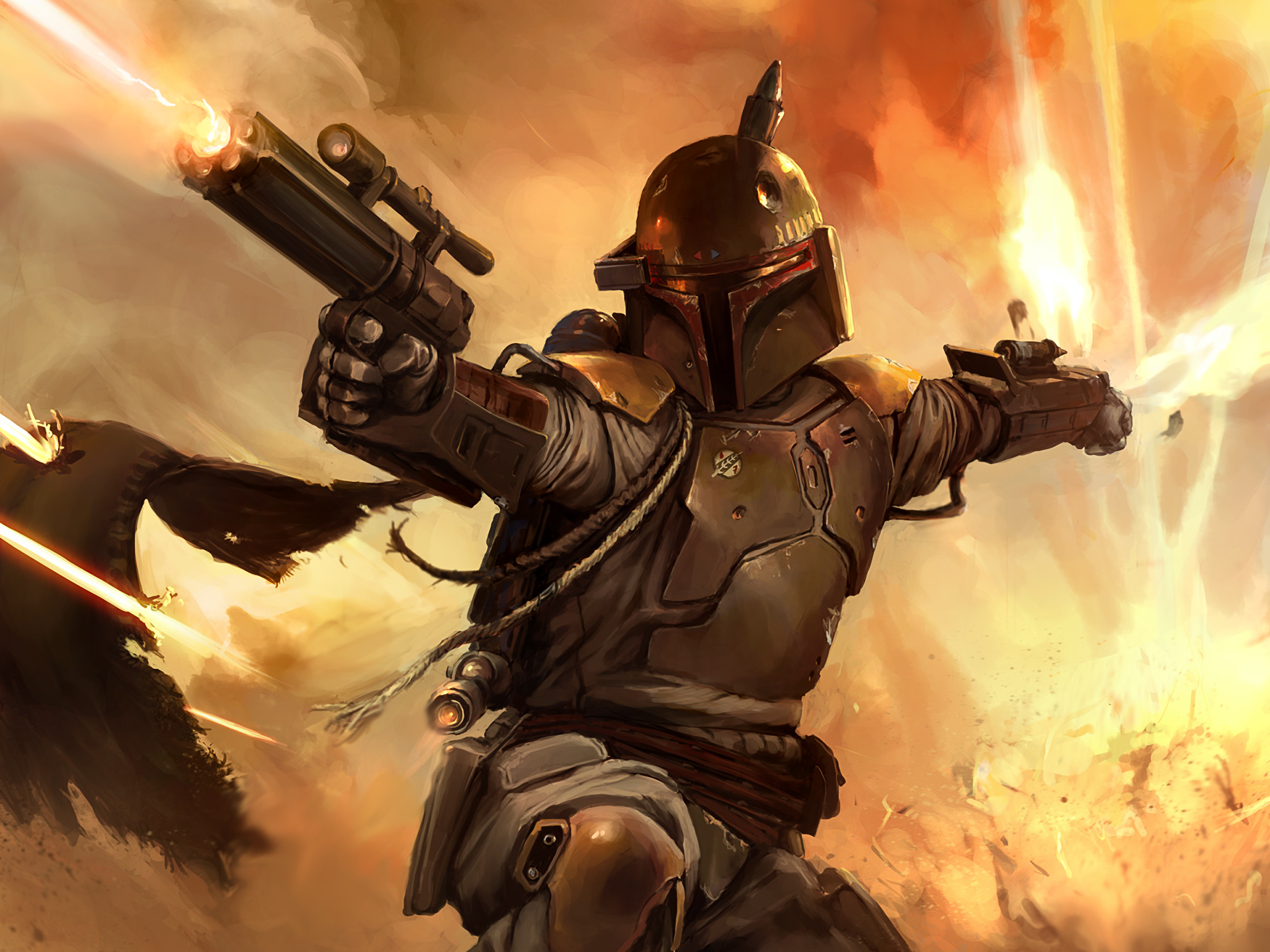 Tom Hardy As Boba Fett Bounty Hunter Wallpapers