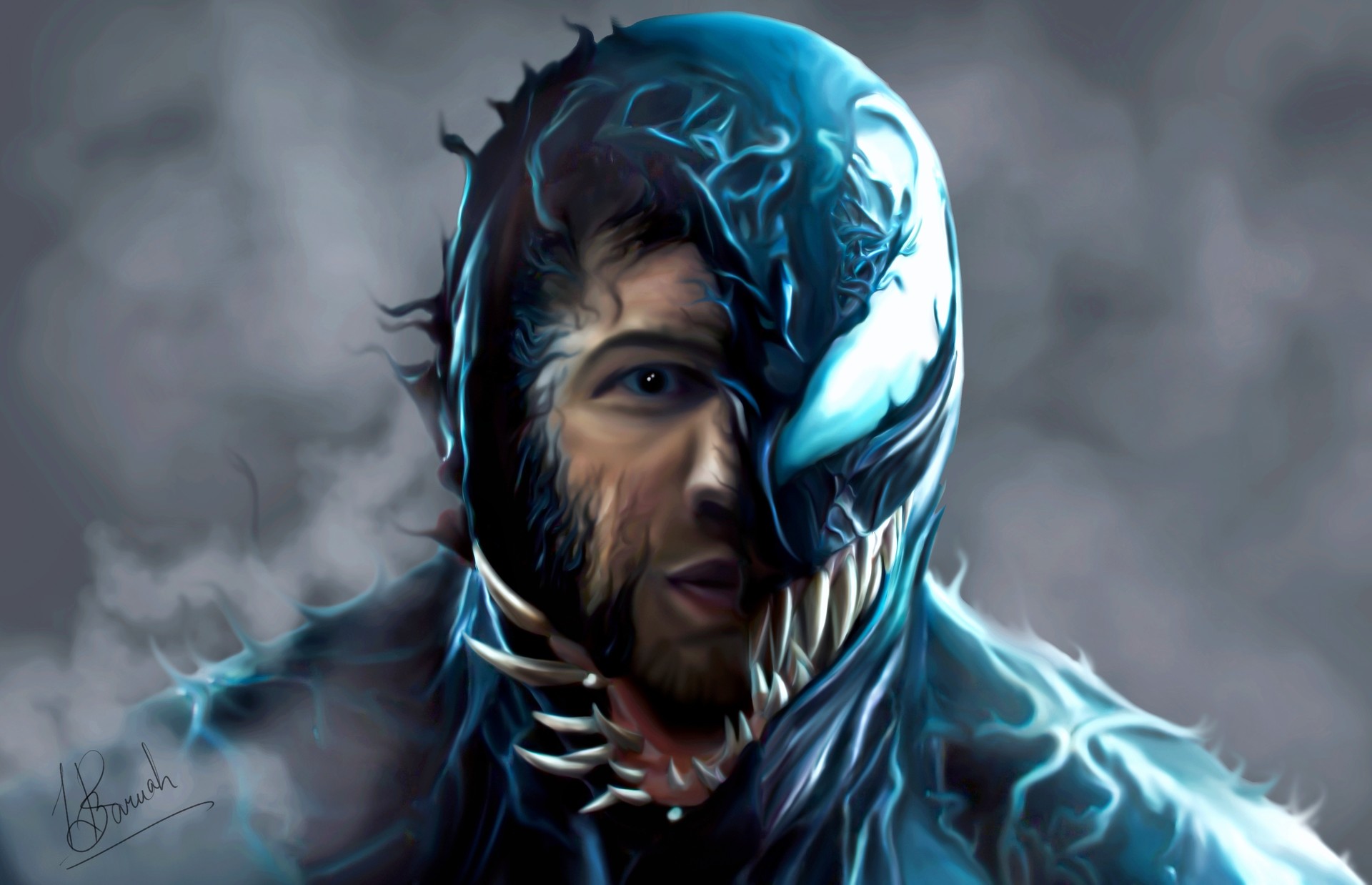 Tom Hardy Venom Artistic Wallpapers