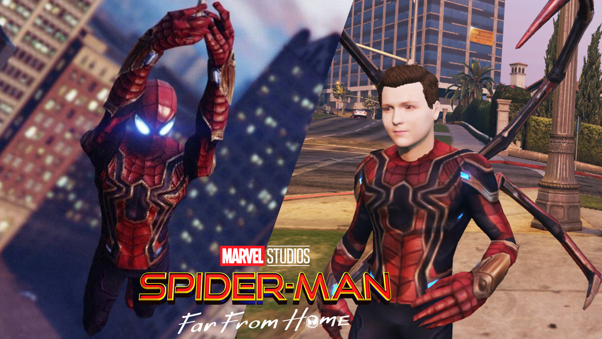 Tom Holland As Spider-Man Iron Spider Suit Infinity War Wallpapers