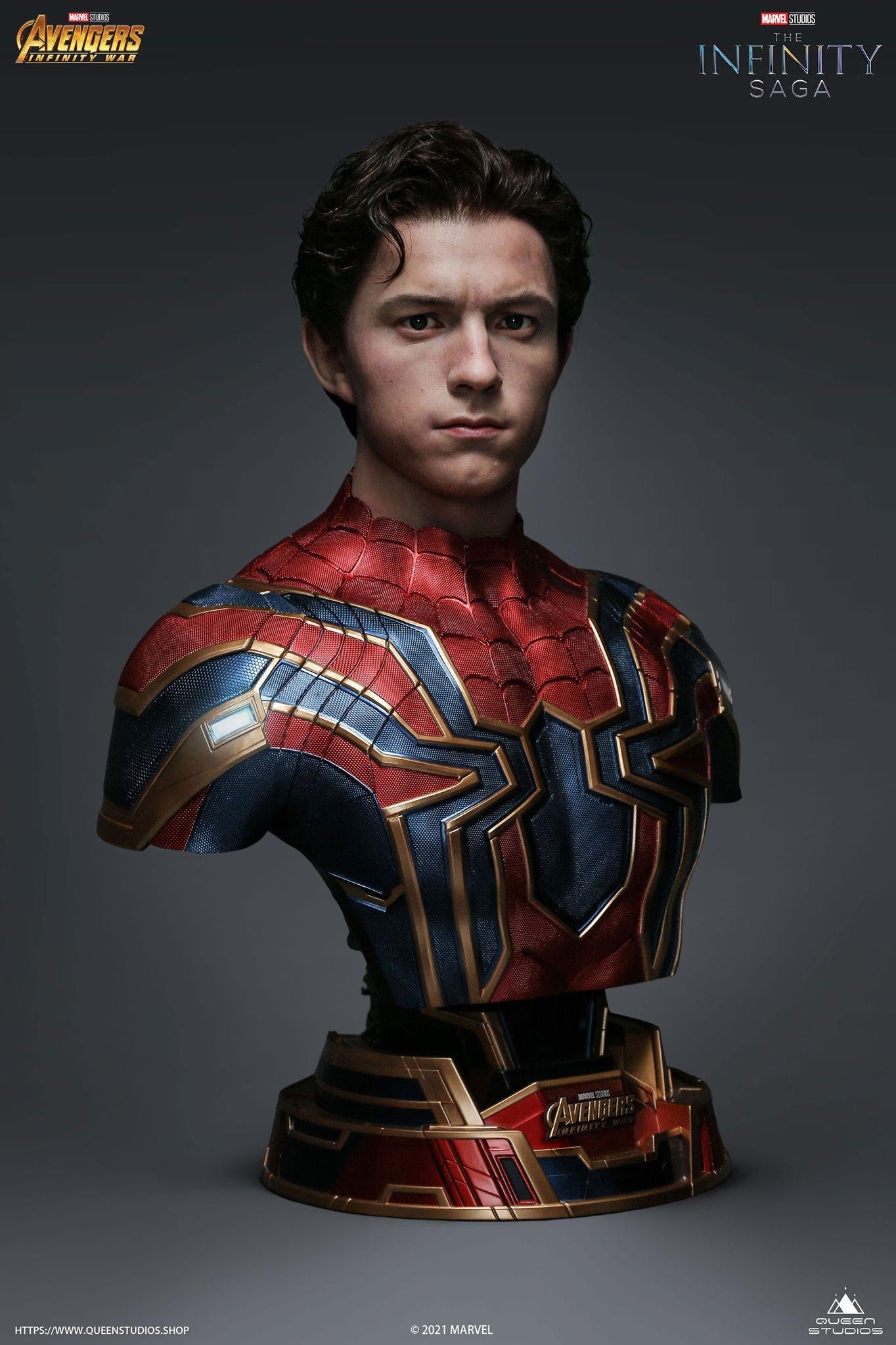 Tom Holland As Spider-Man Iron Spider Suit Infinity War Wallpapers