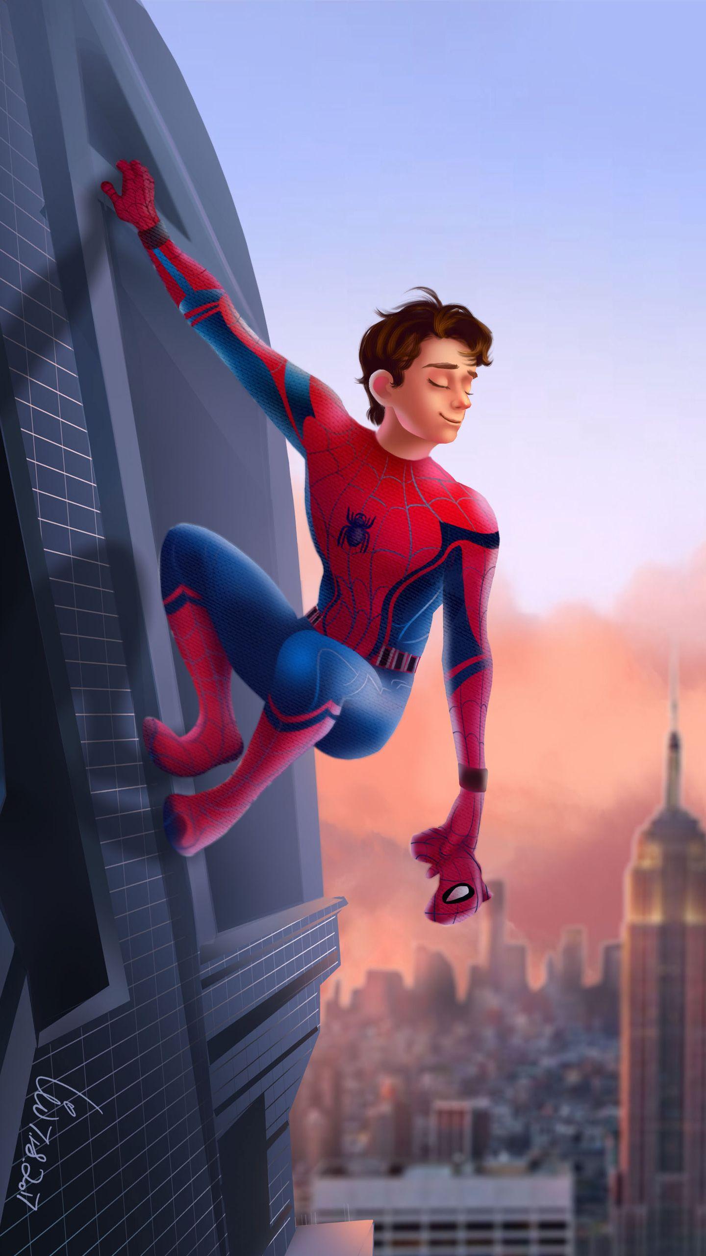 Tom Holland As Spiderman In Far From Home Wallpapers