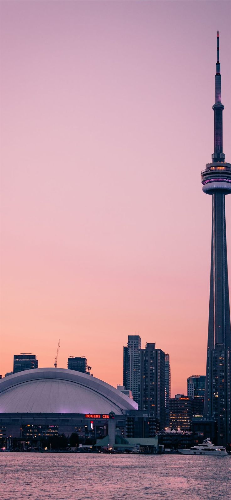 Toronto Ontario Cityscape In Sunset Wallpapers