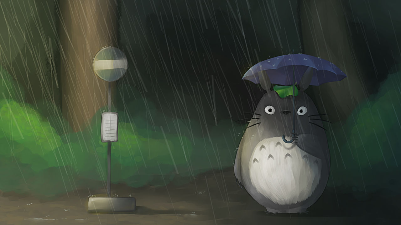 Totoro Bus Stop Wallpapers