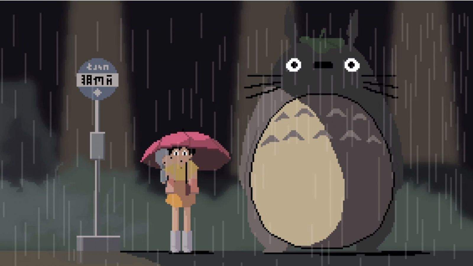 Totoro Bus Stop Wallpapers