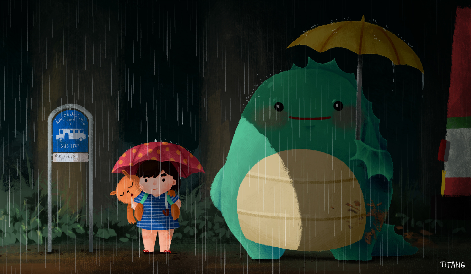 Totoro Bus Stop Wallpapers