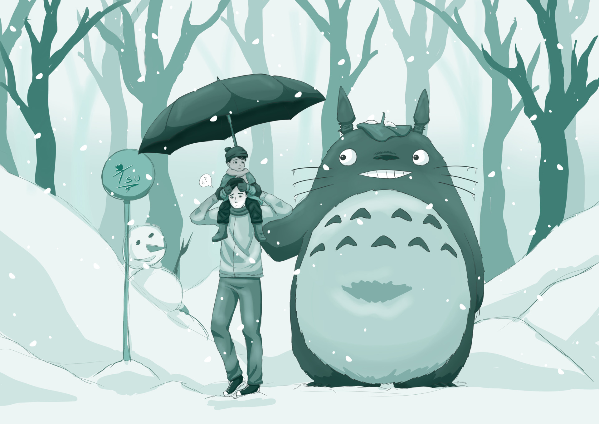 Totoro Umbrella Wallpapers