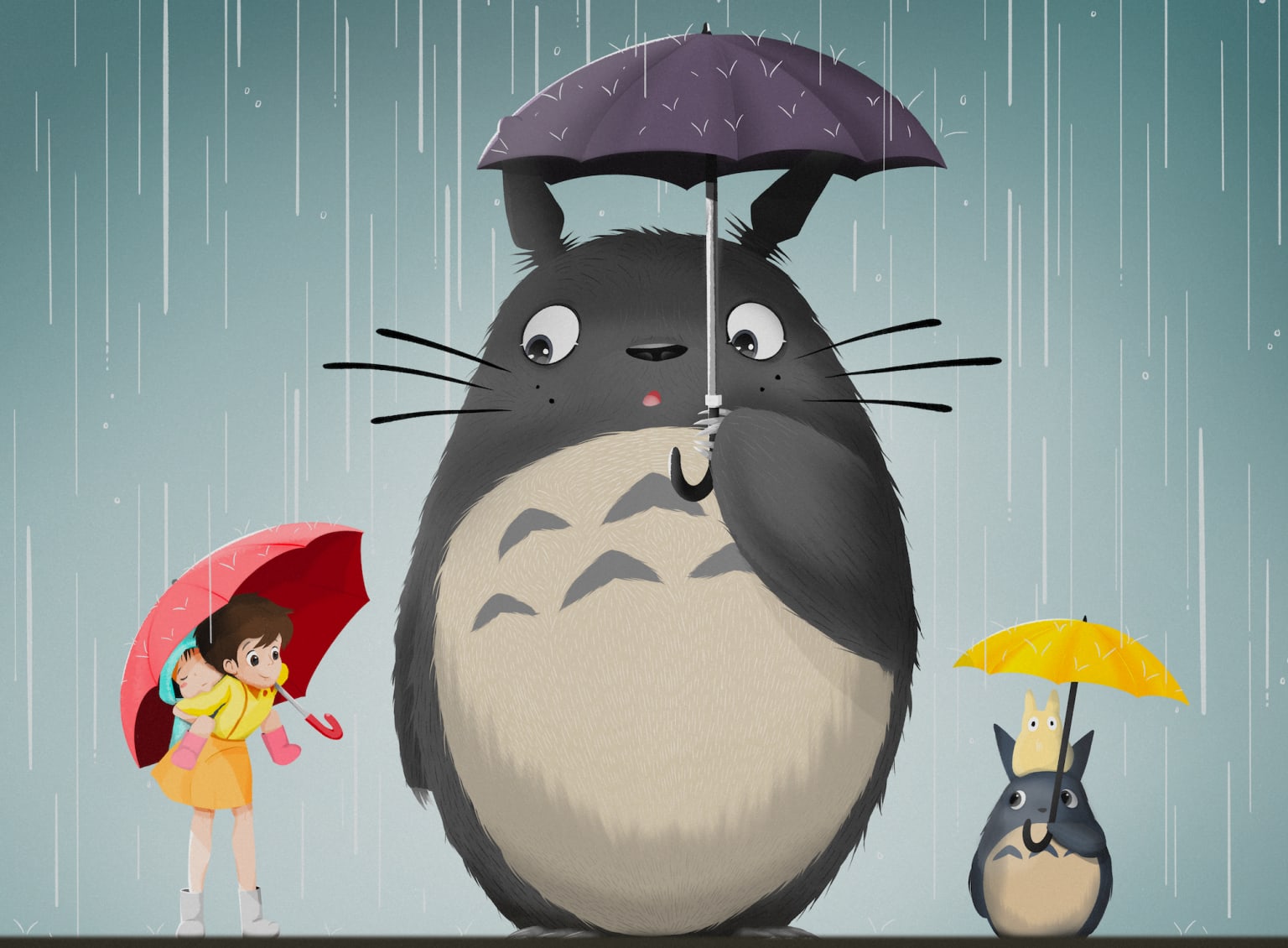 Totoro Umbrella Wallpapers