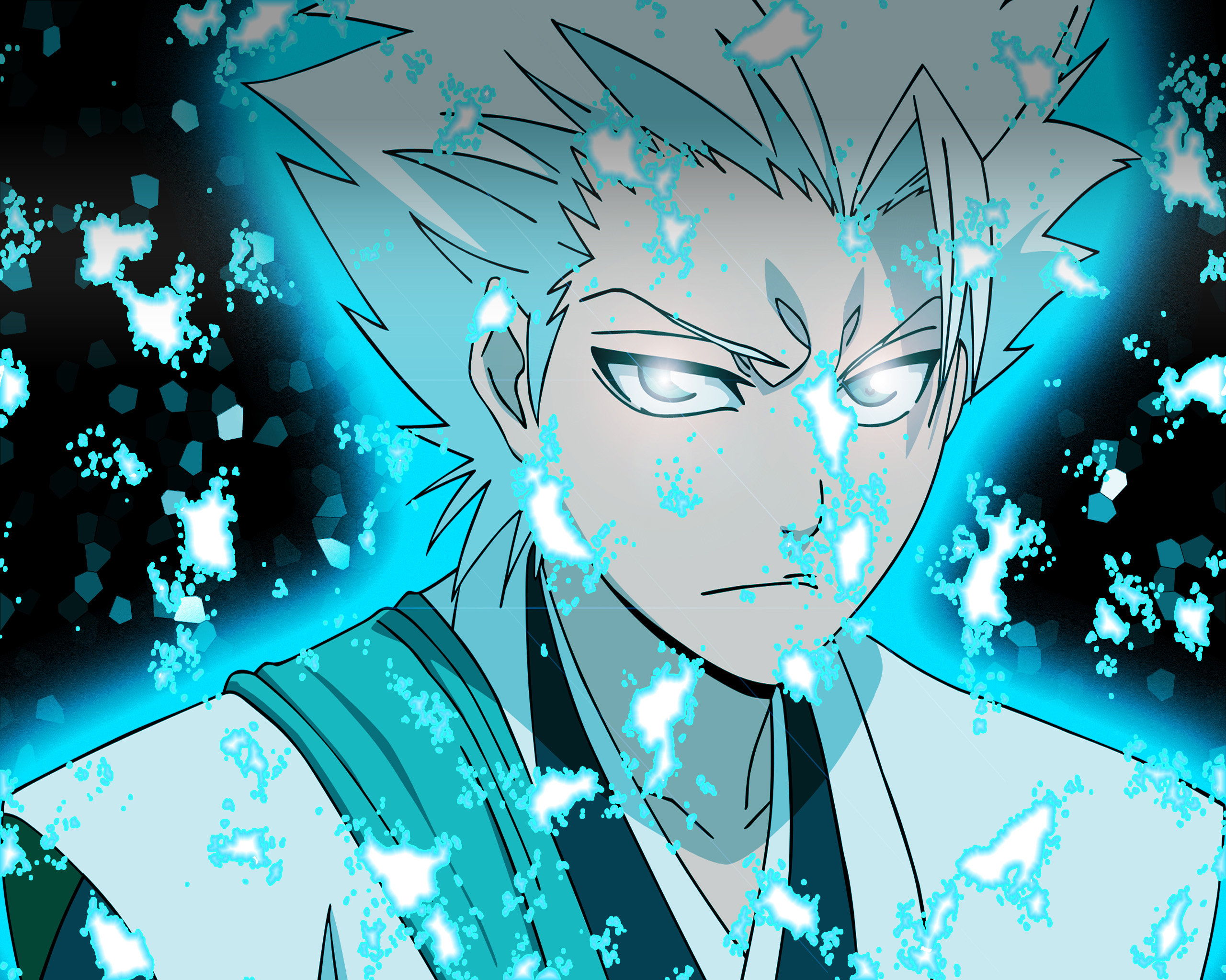 Toushirou Hitsugaya Standing In Moon Night Wallpapers