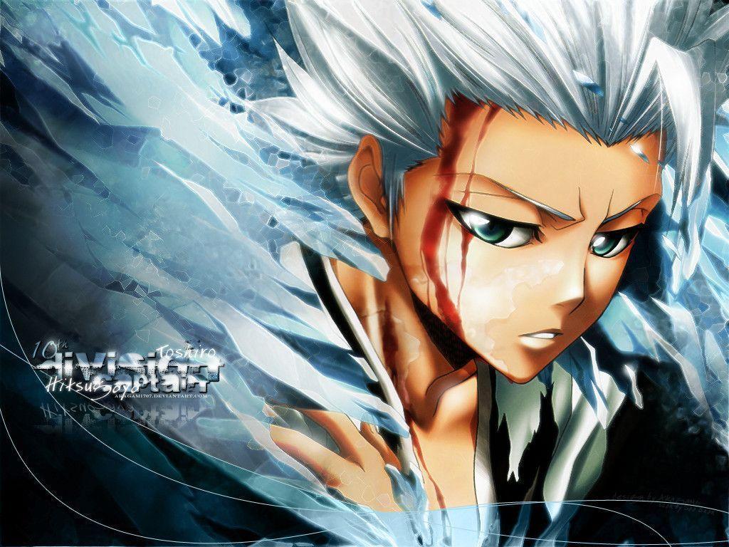 Toushirou Hitsugaya Standing In Moon Night Wallpapers