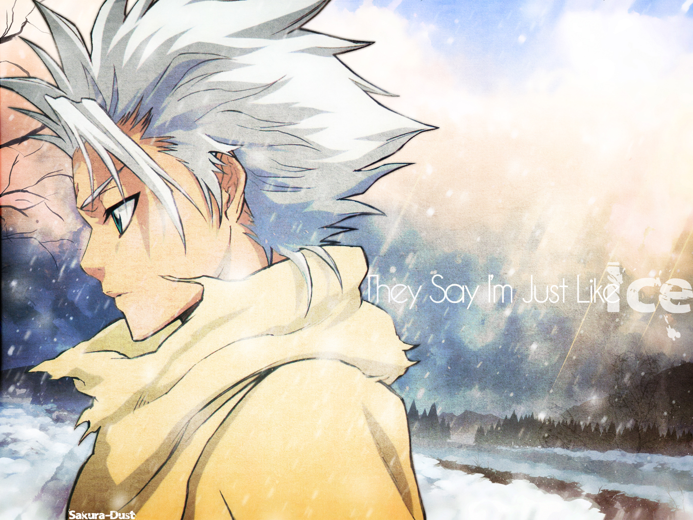 Toushirou Hitsugaya Standing In Moon Night Wallpapers