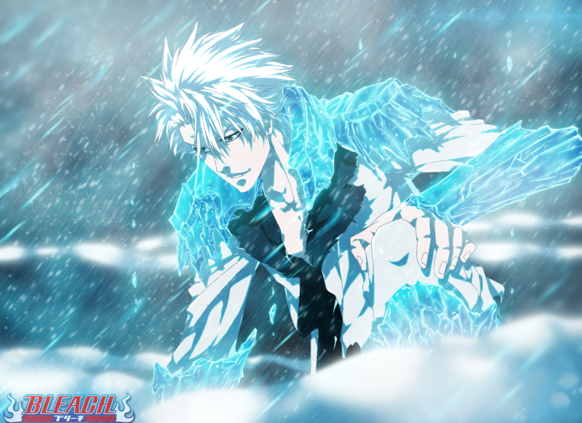 Toushirou Hitsugaya Standing In Moon Night Wallpapers