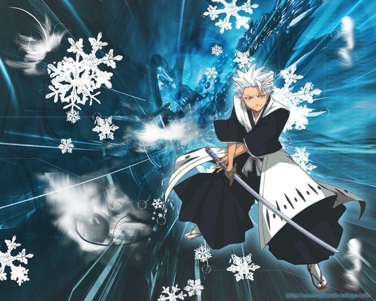 Toushirou Hitsugaya Standing In Moon Night Wallpapers