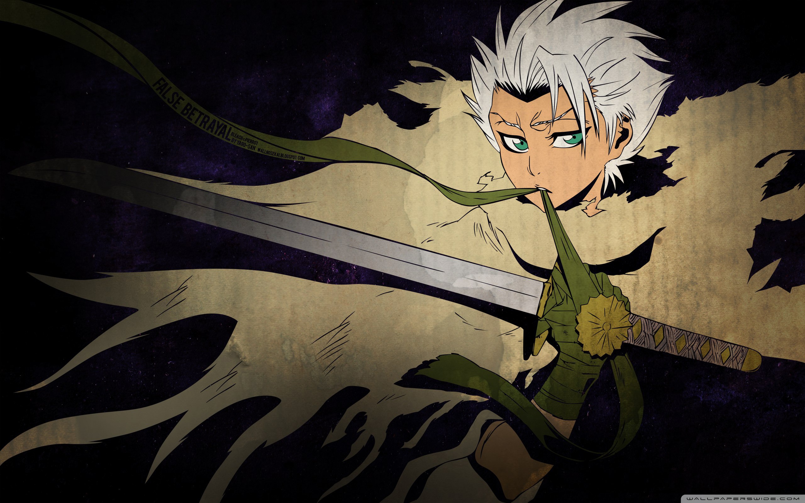 Toushirou Hitsugaya Standing In Moon Night Wallpapers