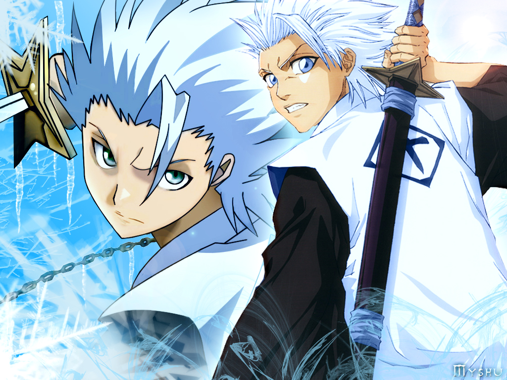 Toushirou Hitsugaya Standing In Moon Night Wallpapers