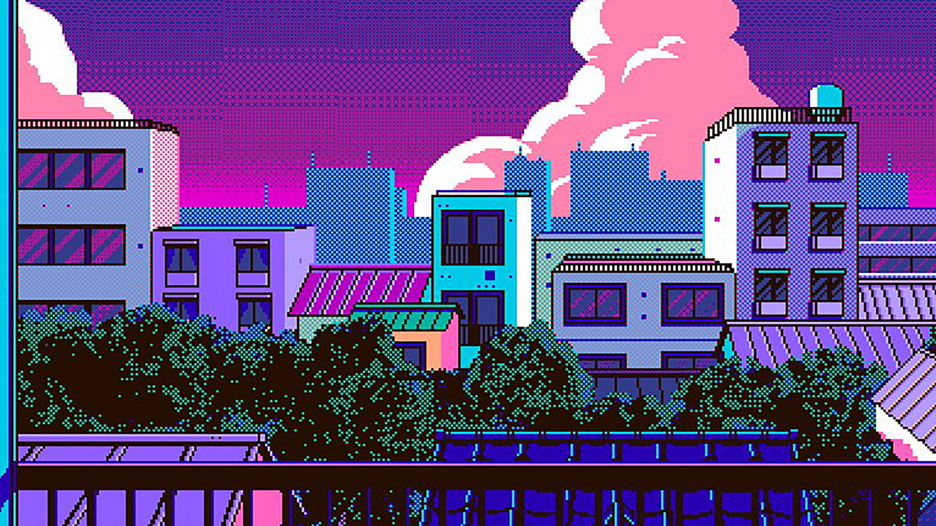 Town 8 Bit Wallpapers