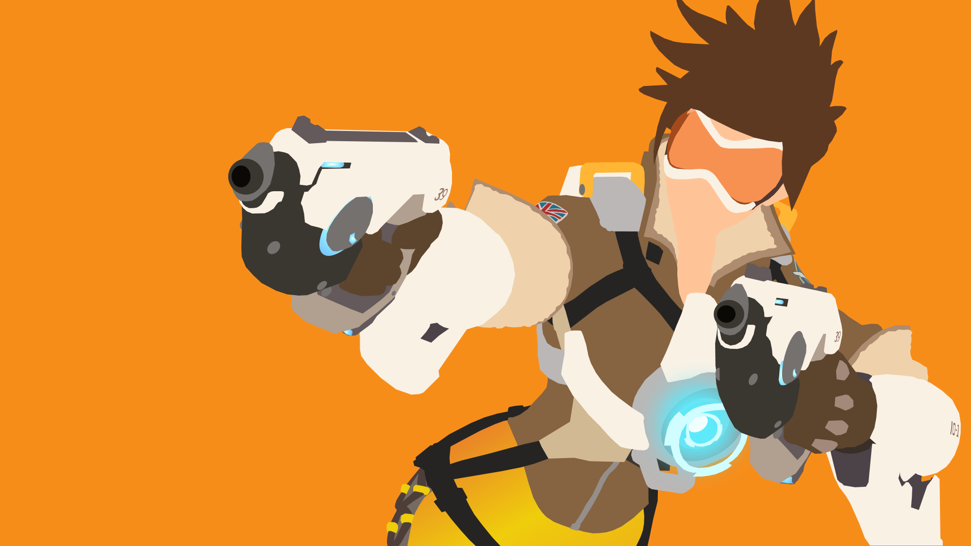 Tracer Overwatch Minimal Artwork Wallpapers