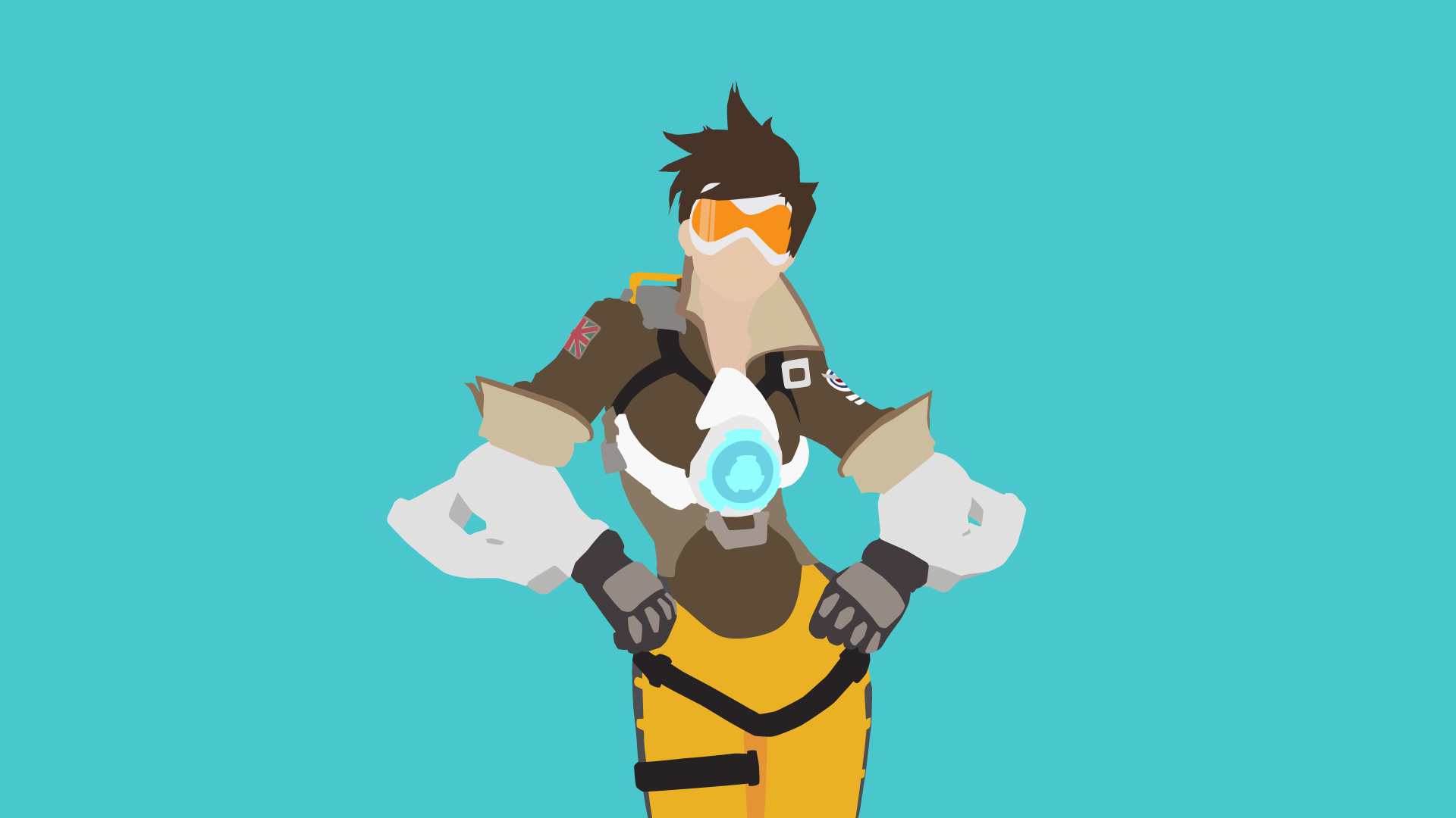 Tracer Overwatch Minimal Artwork Wallpapers