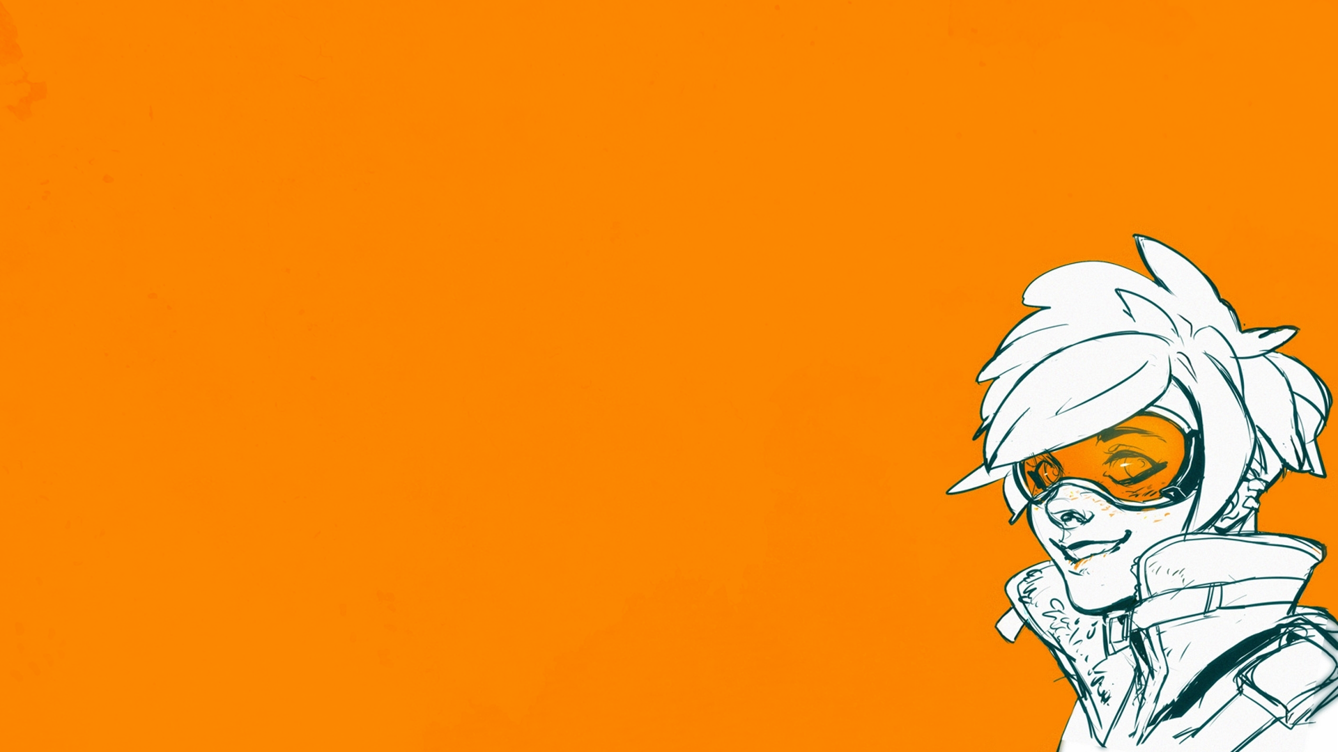 Tracer Overwatch Minimal Artwork Wallpapers