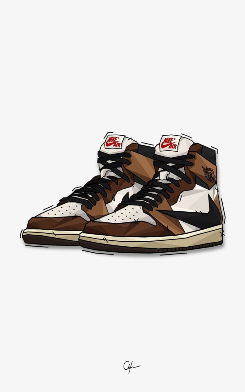 Travis Scott Jordan 1 Wallpapers