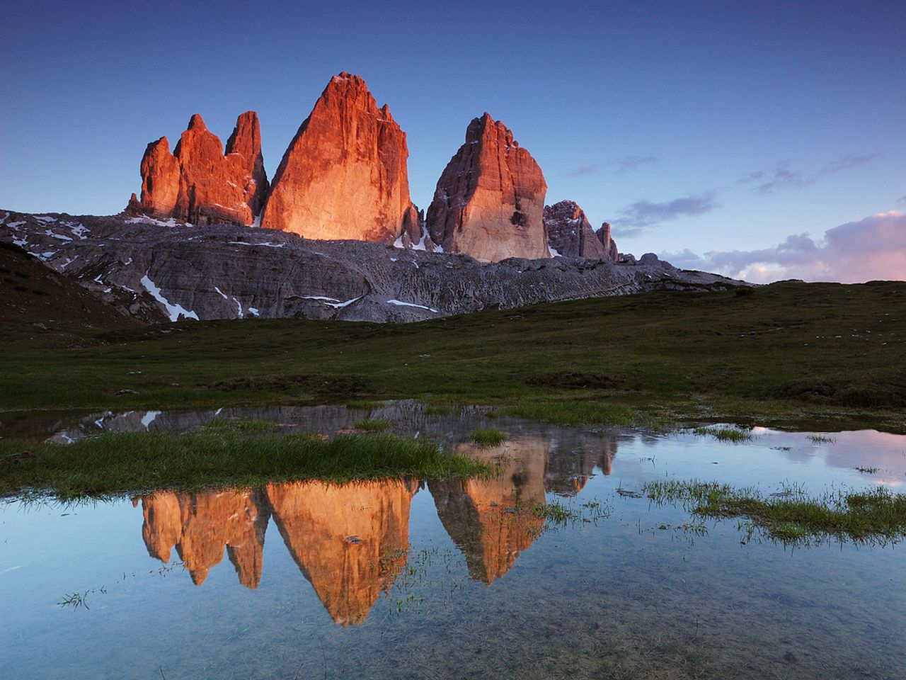 Tre Cime Di Lavaredo Dolomites Italy Wallpapers