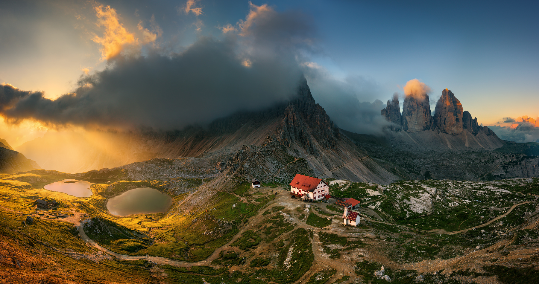 Tre Cime Di Lavaredo Dolomites Italy Wallpapers