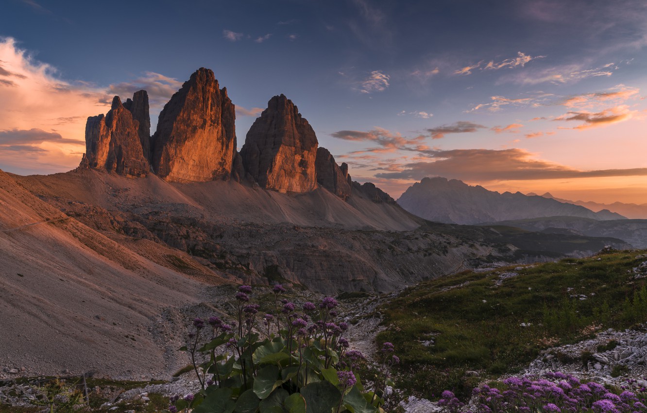 Tre Cime Di Lavaredo Dolomites Italy Wallpapers