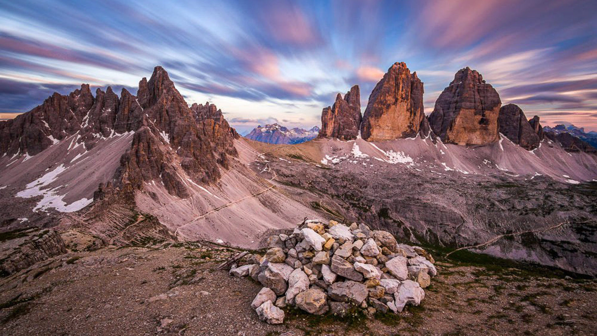 Tre Cime Di Lavaredo Dolomites Italy Wallpapers