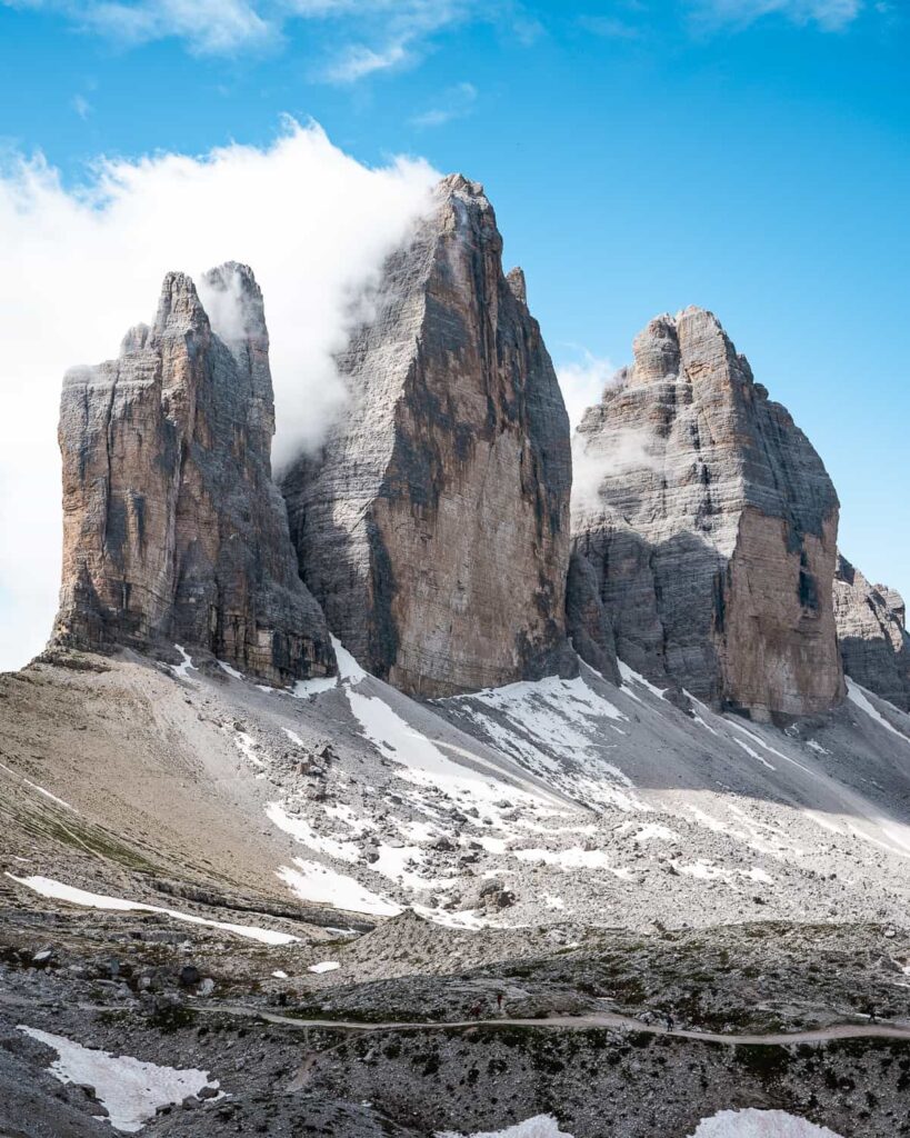 Tre Cime Di Lavaredo Dolomites Italy Wallpapers