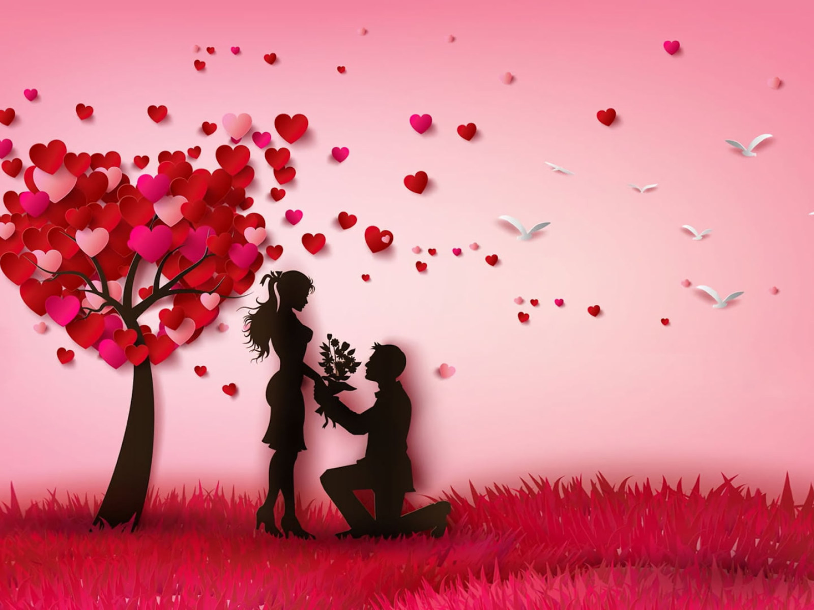 Tree For Love Wallpapers