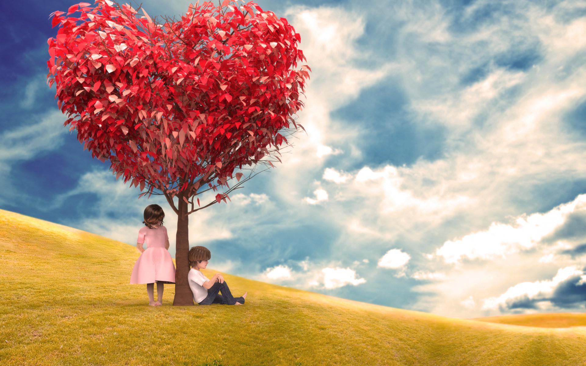 Tree For Love Wallpapers